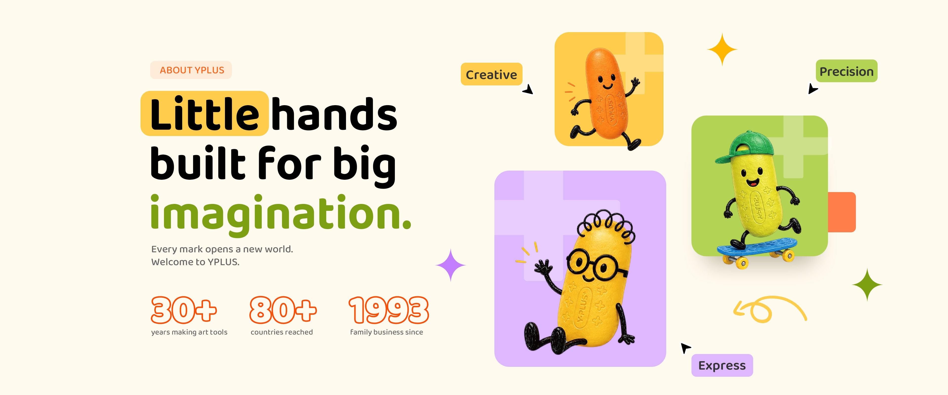 About YPLUS: little hands built for big imagination